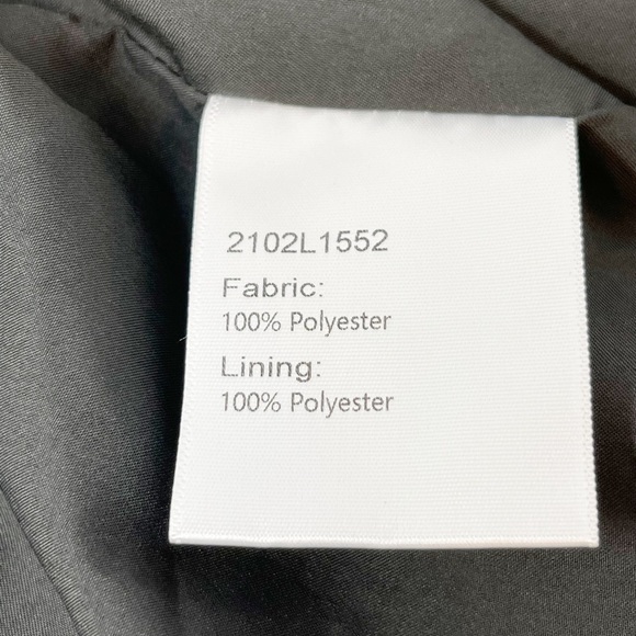 J.ING Women’s Black Abstract Print True Wrap Dress Ruffle Hem Short Sleeve Sz M - Picture 11 of 12